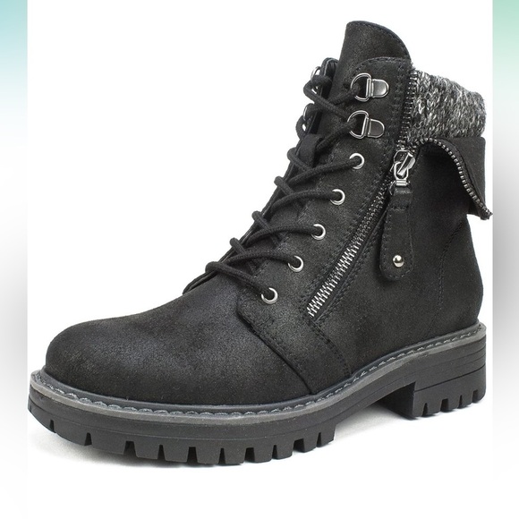 Cliffs by WHITE MOUNTAIN Shoes - Cliffs by White Mountain Woman Boot Lace Up Mandy Black Boot Size 7.5M New